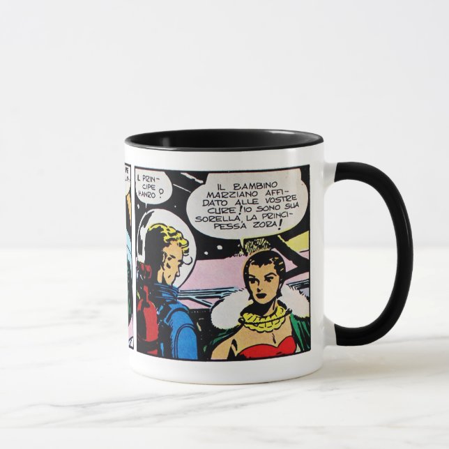 Taza Viñeta de historietas de ciencia ficción (Derecha)