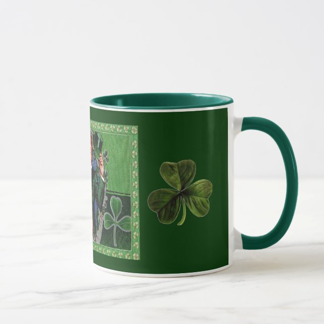 Taza Viñeta del hombre del Día de San Patricio en la ta (Derecha)