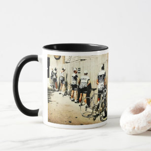 Taza Viñeta Tour de France Parada de Ciclistas de los a