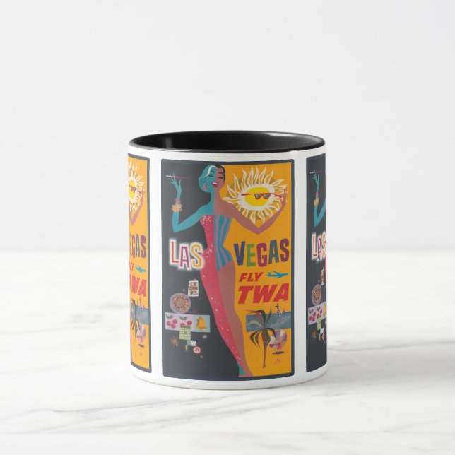 Taza Viñetas Las Vegas: Clásicos viajes en Estados Unid (Centro)