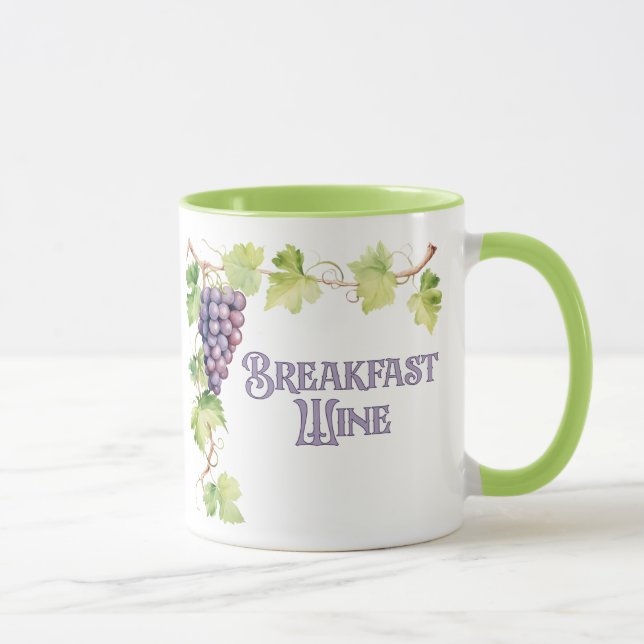 Taza Vino de desayuno divertido moderno (Derecha)