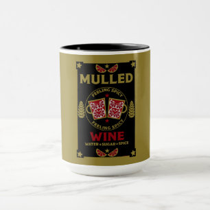 Taza Vino Tinto Caliente de Navidad