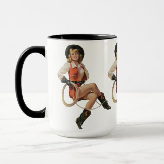 Taza Vino Vintage Chica Coffee Mug