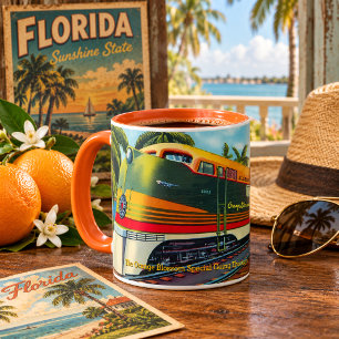Taza Vintage 1939 Especial Flor de Naranja Tren de Flor