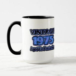 Taza Vintage 1975 - Edad A La Perfección