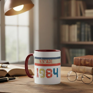 Taza Vintage 1984 Retro Birthday Coffee Mug