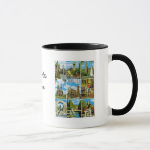 Taza Vintage Austria, Wien, Viena, Multiview