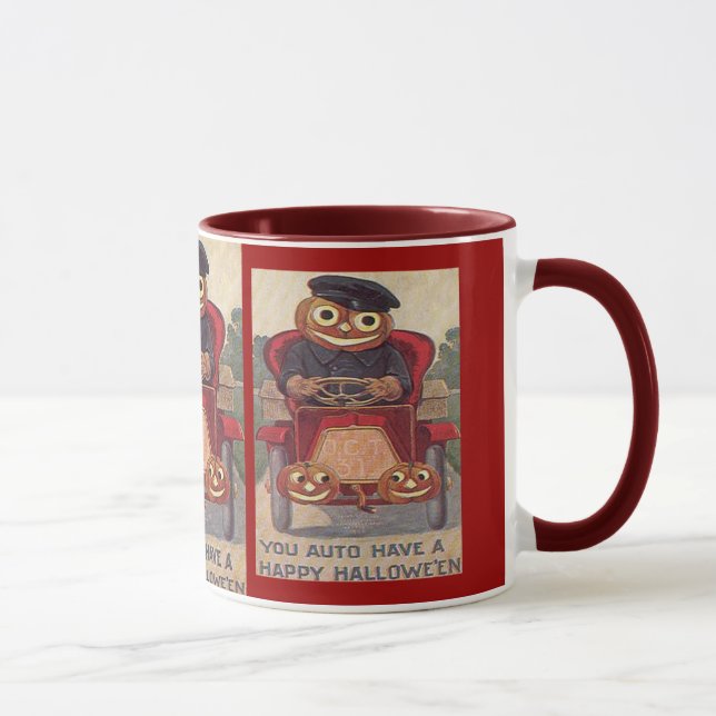 Taza Vintage Auto Halloween (Derecha)