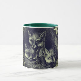 Taza Vintage baby fox woodland