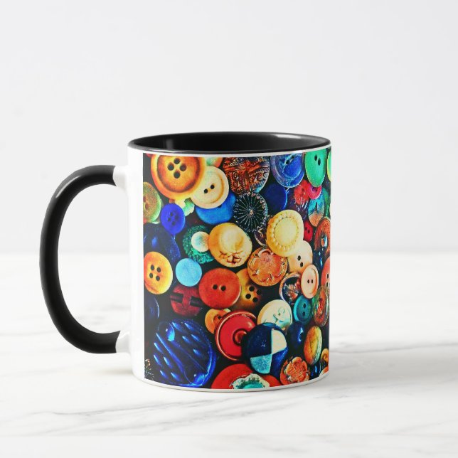 Taza Vintage Buttons (Izquierda)