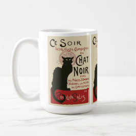 Taza Vintage Ce Soir Le Chat Noir Poster