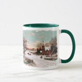 Taza Vintage Christmas Eve Coffee Mug
