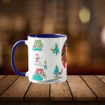 Taza Vintage Christmas Tree Farm Life Navy Blue<br><div class="desc">Trasladarse al encanto de una granja vintage de árboles de Navidad con nuestro café de la vida de la granja de árboles de Navidad. Este delicioso tazón de café no es sólo un portador de bebidas; es un viaje nostálgico de regreso a los tiempos más simples. El diseño elegante y...</div>