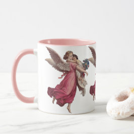 Taza Vintage Christmas, Victorian Guardian Angel