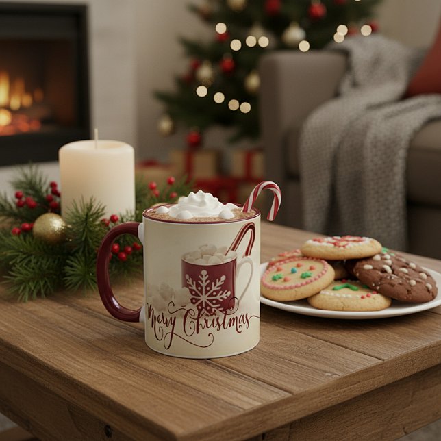 Taza Vintage Cocoa Merry Christmas  (Subido por el creador)