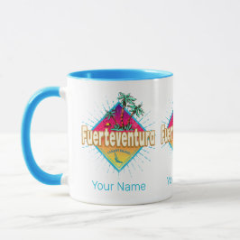 Taza Vintage de Fuerteventura Surfer Canarias