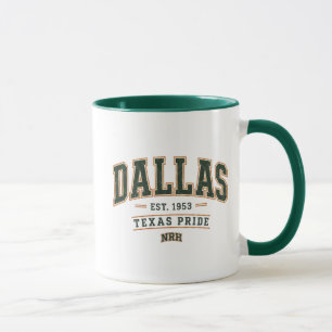 Taza vintage de orgullo tejano de Dallas 1953 Amer