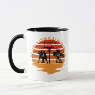 Taza Vintage del baloncesto