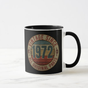 TAZA VINTAGE DESDE 1972 TODAS LAS PARTES ORIGINALES