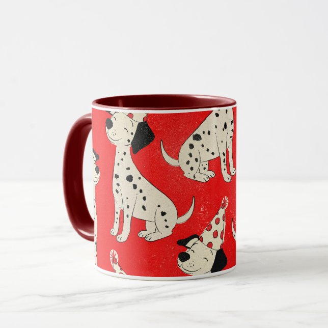 Taza Vintage Dog Birthday  (Anverso izquierdo)