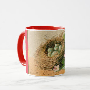 Taza Vintage Eggs Easter Holiday