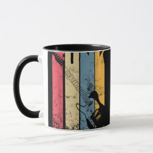 Taza Vintage Electric Guitar Funk Regalos de amante de 
