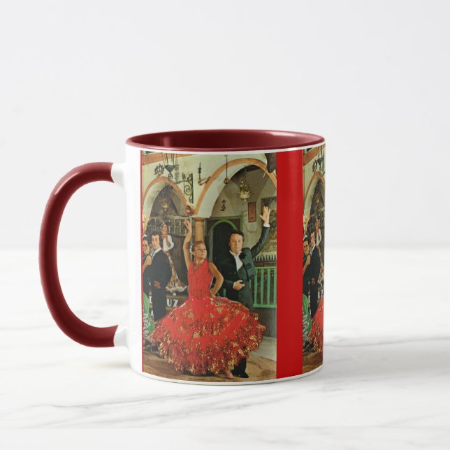 Taza Vintage España, bailarines del flamenco (Izquierda)