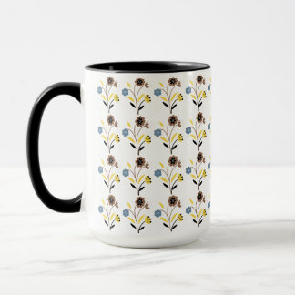 Taza Vintage Floral Pattern – Retro Botanical Seamless