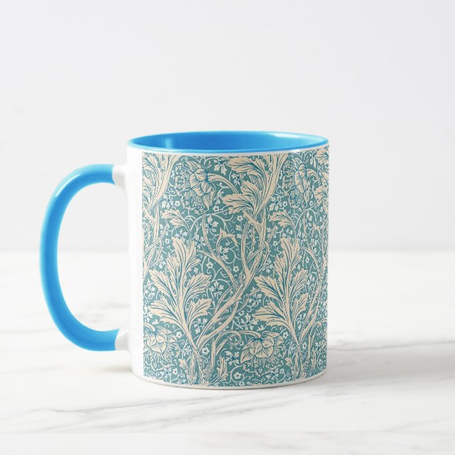 Taza Vintage Floral Sin Costuras Arcadia de William Mor (Izquierda)