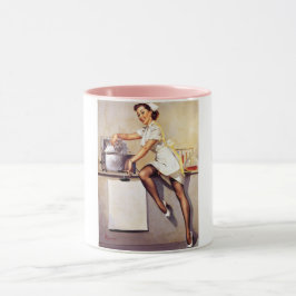 Taza Vintage Gil Elvgren Retro Nurse Pin Up Chica