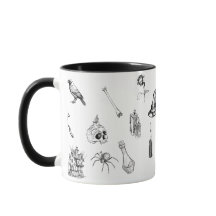 Taza Vintage Gótica Oculta