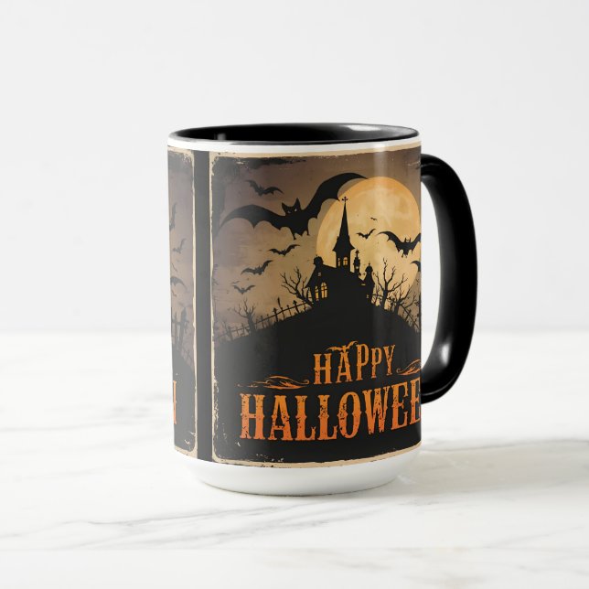 Taza Vintage Halloween (Anverso derecho)