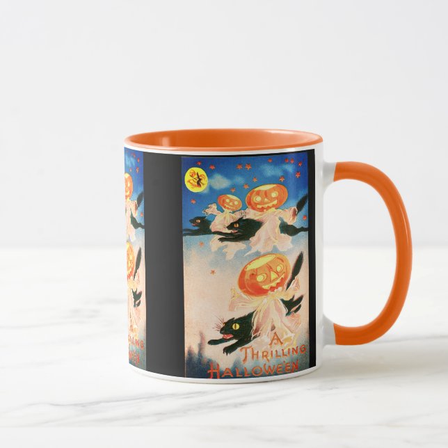 Taza Vintage Halloween Black Cats (Derecha)