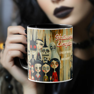 Taza Vintage Halloween Everyday SpookTime Halloween