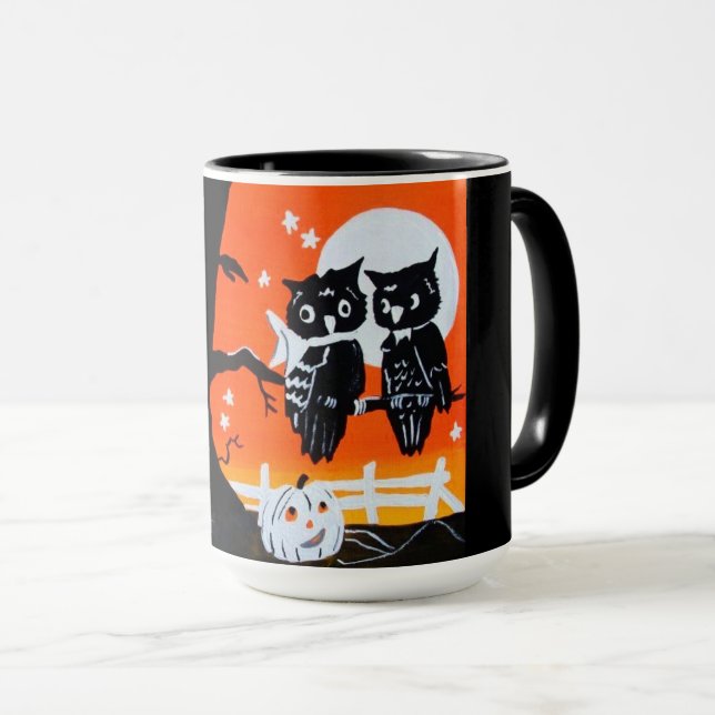 Taza Vintage Halloween Owl Mug (Anverso derecho)