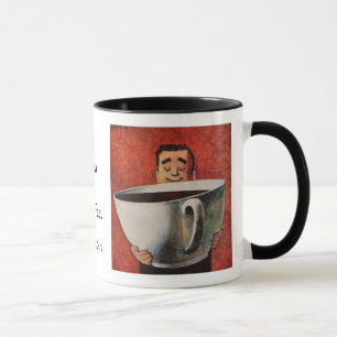 Taza Vintage Happy Man Bebe Giant Cup of Coffee