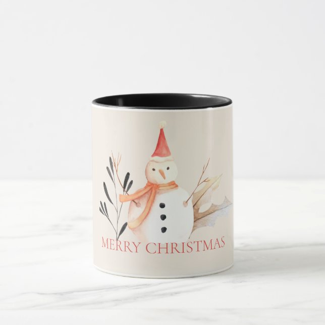 Taza Vintage Holiday Snowman Navidades (Centro)