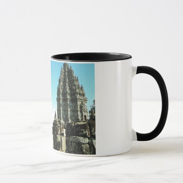 Taza Vintage Indonesia, Java, templo hindú de Prabanam, (Derecha)