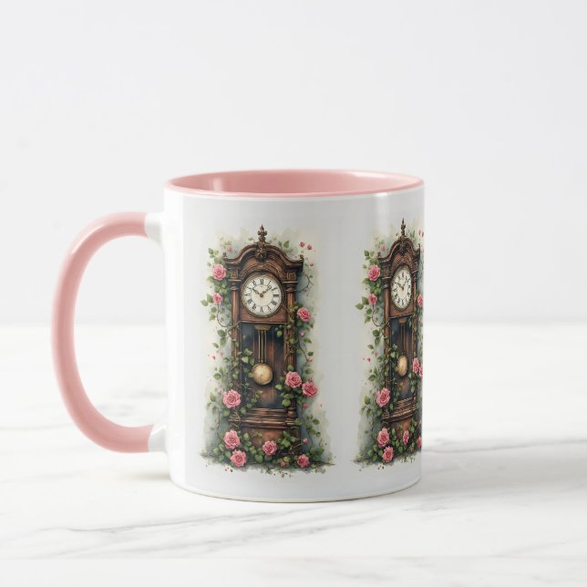 Taza Vintage Ivy Rose Grandfather Clock (Izquierda)