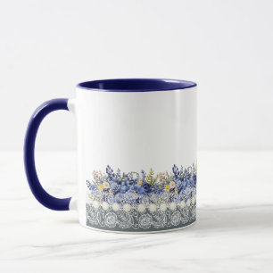 Taza Vintage Lace Y Pearl Floral