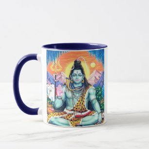 Taza Vintage Lord Shiva - Samadhi Trishula Design