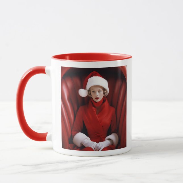 Taza Vintage Mrs. Claus (Izquierda)