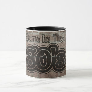 Taza Vintage nacido en los años 80