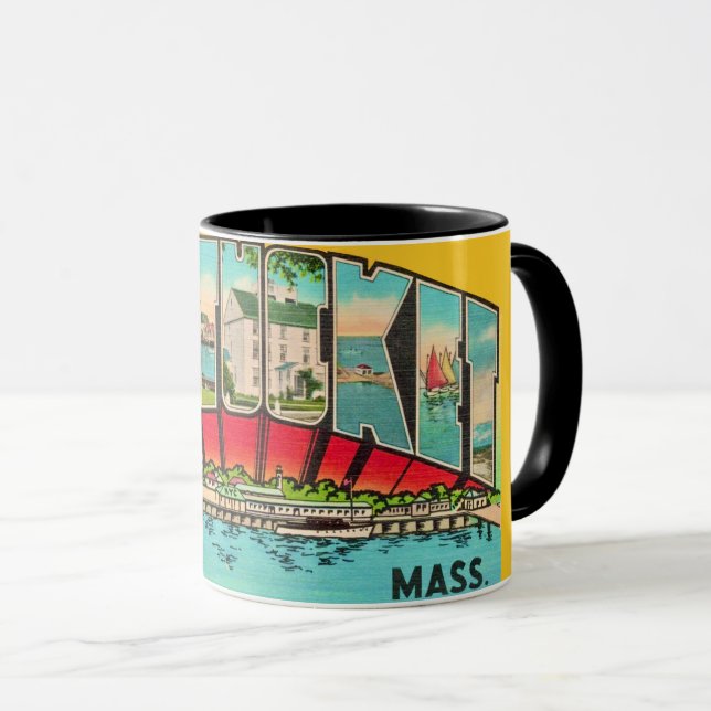 Taza Vintage Nantucket MA  (Anverso derecho)