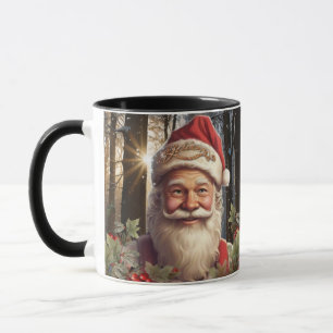 Taza Vintage navidades de vacaciones santa claus
