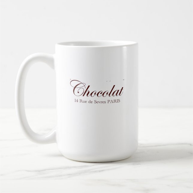 Taza Vintage París Chocolate Francés (Izquierda)
