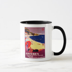 Taza Vintage PosterEurope de Antibes