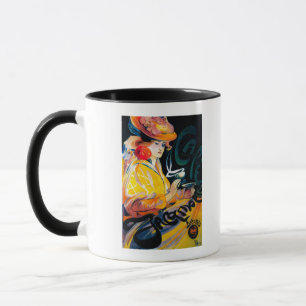Taza Vintage PosterEurope de Jacqmotte Caf�