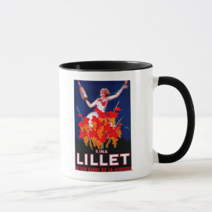 Taza Vintage PosterEurope de Lillet de las kinas