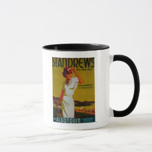Taza Vintage PosterEurope del Algonquin de Saint